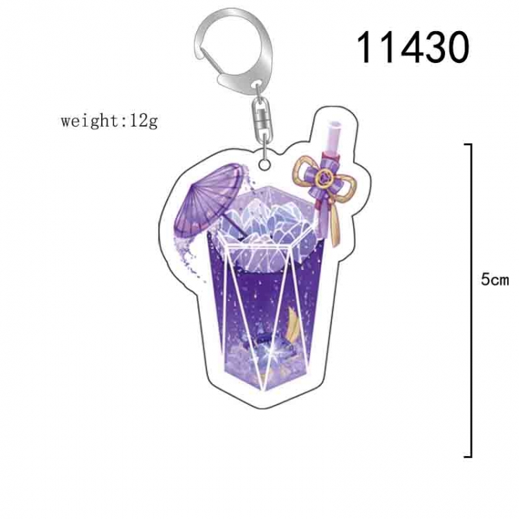 Genshin Impact  Anime acrylic Key Chain  price for 5 pcs 11430