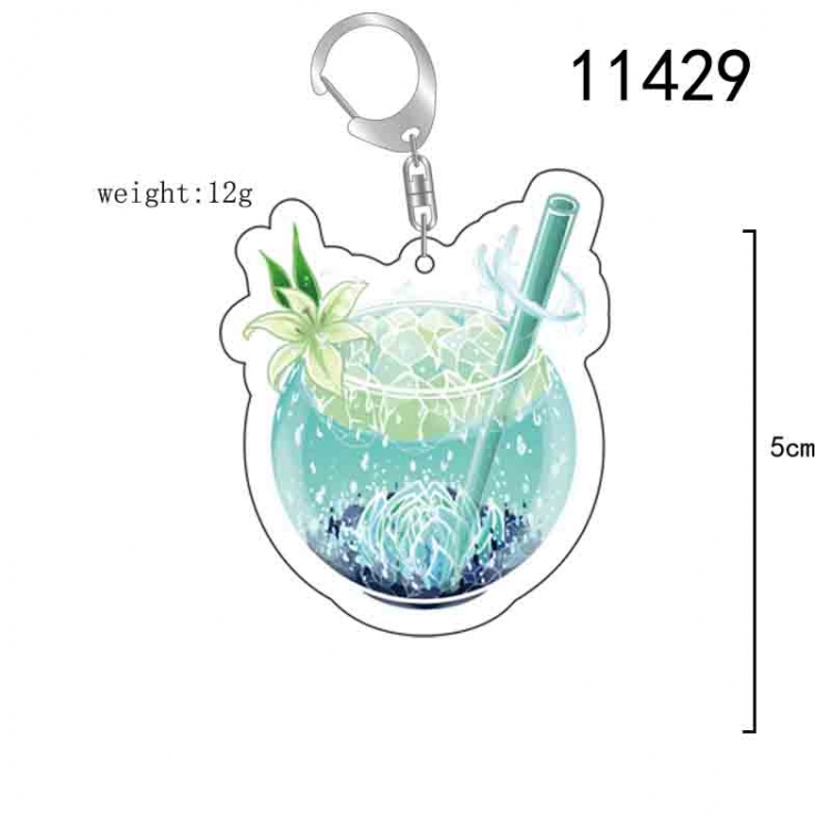 Genshin Impact  Anime acrylic Key Chain  price for 5 pcs 11429