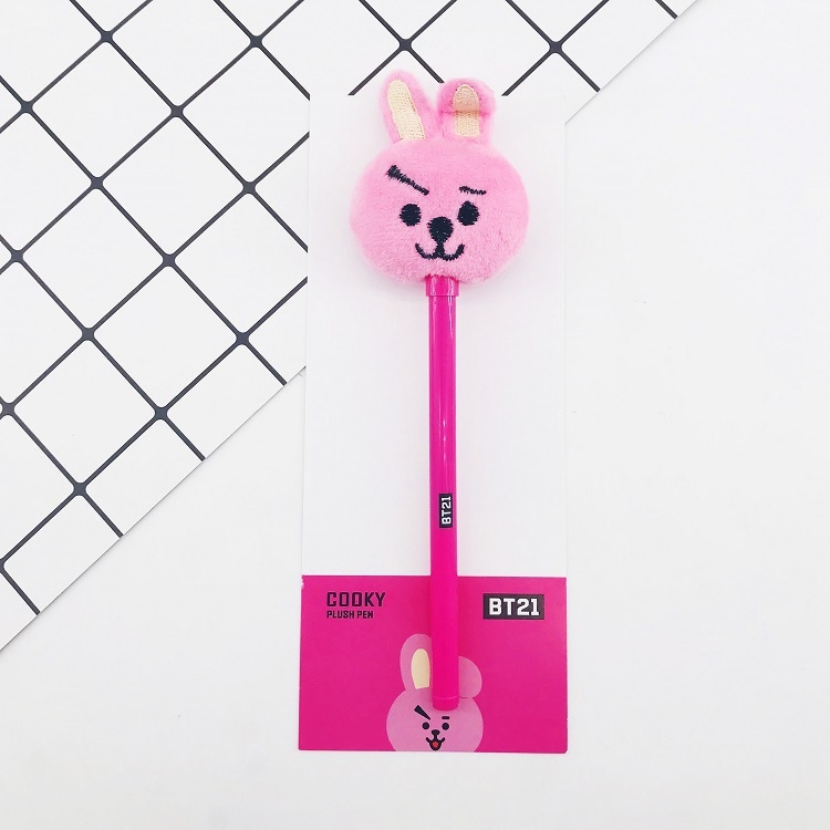 BTS plush doll pen gel pen student pen  price for 5pcs