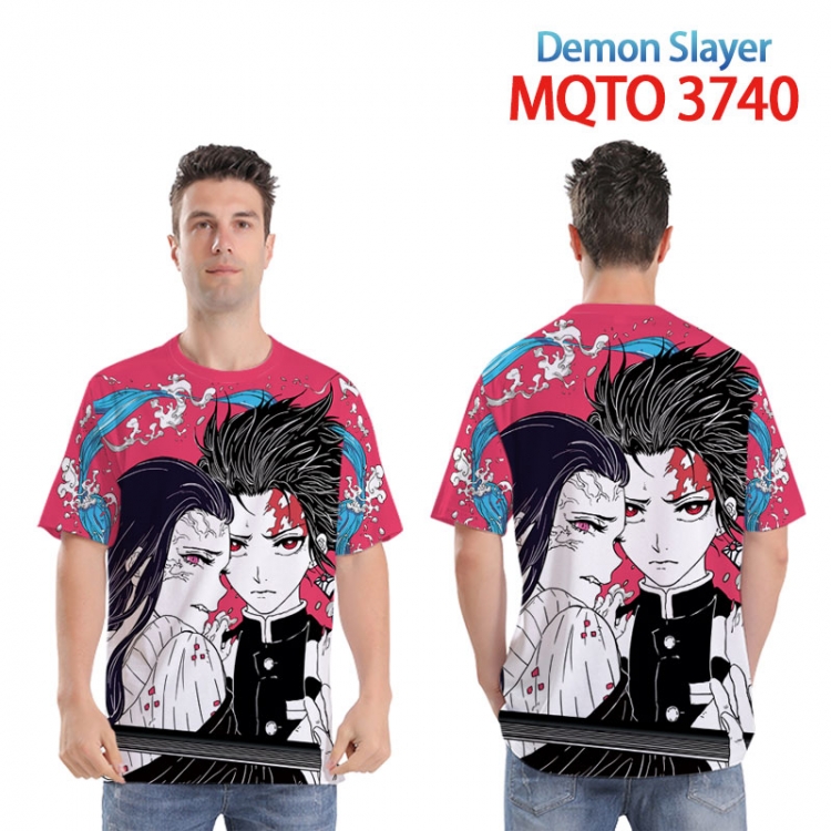 Demon Slayer Kimets Full color printed short sleeve T-shirt from XXS to 4XL MQTO 3740