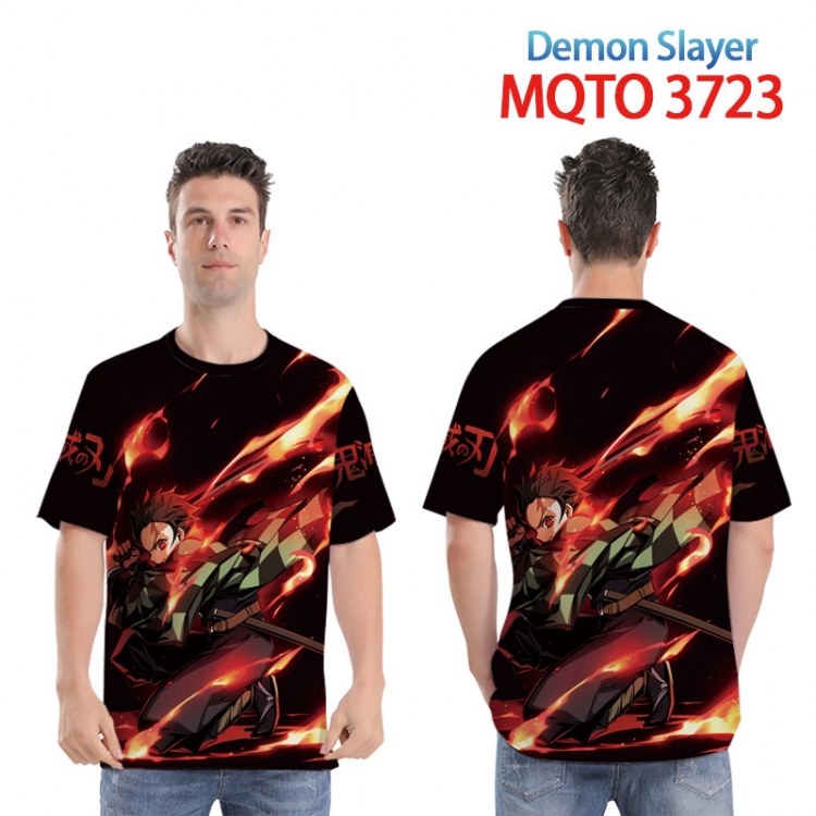 Demon Slayer Kimets Full color printed short sleeve T-shirt from XXS to 4XL MQTO 3723