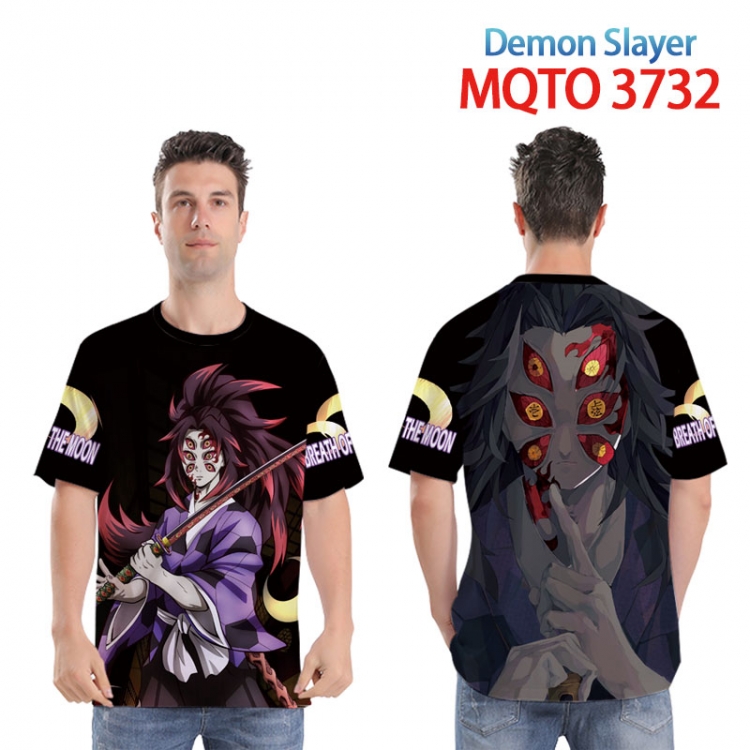 Demon Slayer Kimets Full color printed short sleeve T-shirt from XXS to 4XL  MQTO 3732