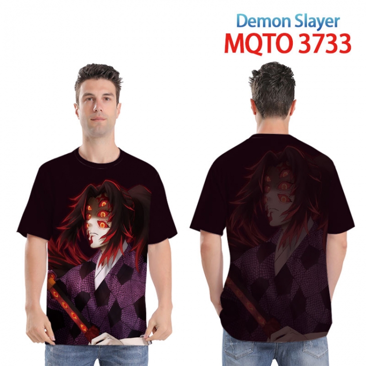 Demon Slayer Kimets Full color printed short sleeve T-shirt from XXS to 4XL MQTO 3733