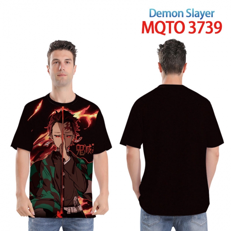 Demon Slayer Kimets Full color printed short sleeve T-shirt from XXS to 4XL MQTO 3739