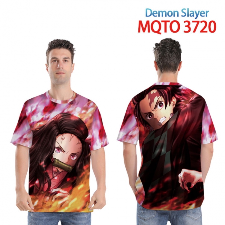 Demon Slayer Kimets Full color printed short sleeve T-shirt from XXS to 4XL MQTO 3720