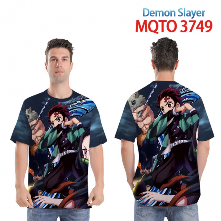 Demon Slayer Kimets Full color printed short sleeve T-shirt from XXS to 4XL MQTO 3749