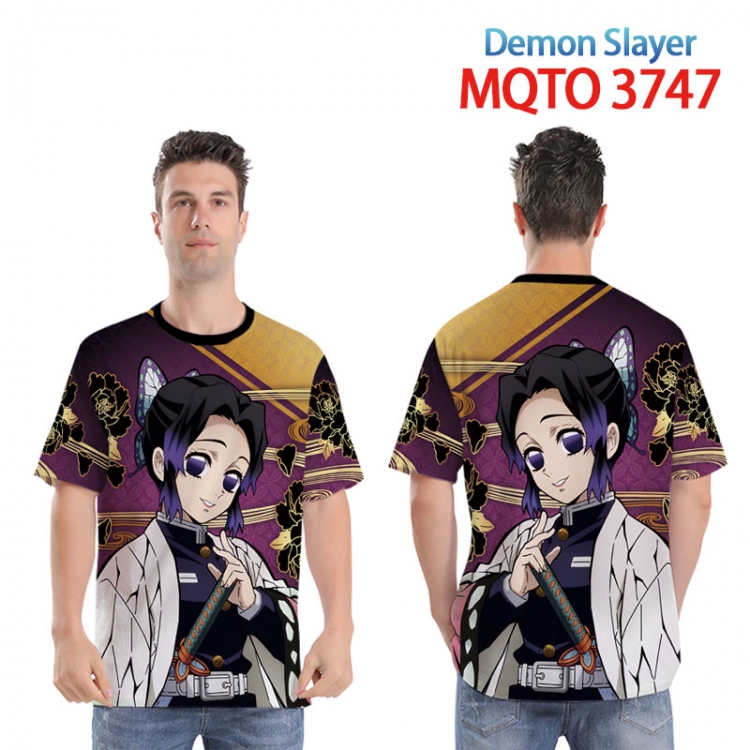 Demon Slayer Kimets Full color printed short sleeve T-shirt from XXS to 4XL  MQTO 3747