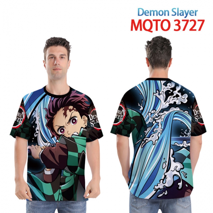 Demon Slayer Kimets Full color printed short sleeve T-shirt from XXS to 4XL MQTO 3727