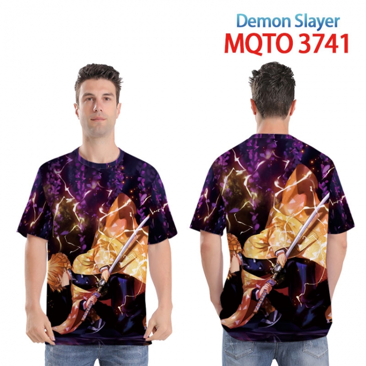 Demon Slayer Kimets Full color printed short sleeve T-shirt from XXS to 4XL MQTO 3741