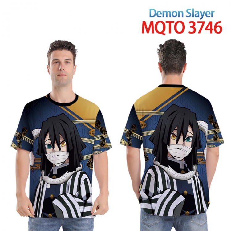 Demon Slayer Kimets Full color printed short sleeve T-shirt from XXS to 4XL  MQTO 3746