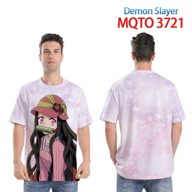 Demon Slayer Kimets Full color printed short sleeve T-shirt from XXS to 4XL MQTO 3721