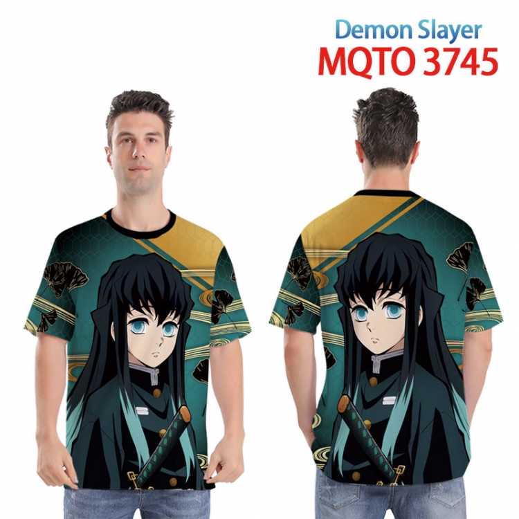 Demon Slayer Kimets Full color printed short sleeve T-shirt from XXS to 4XL MQTO 3745