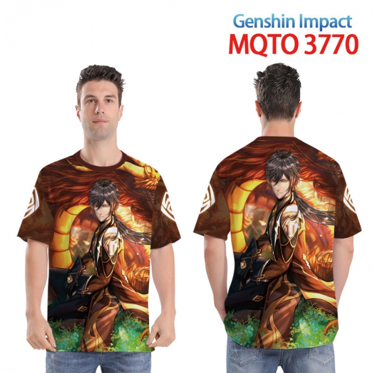 Genshin Impact  Full color printed short sleeve T-shirt from XXS to 4XL MQTO 3770