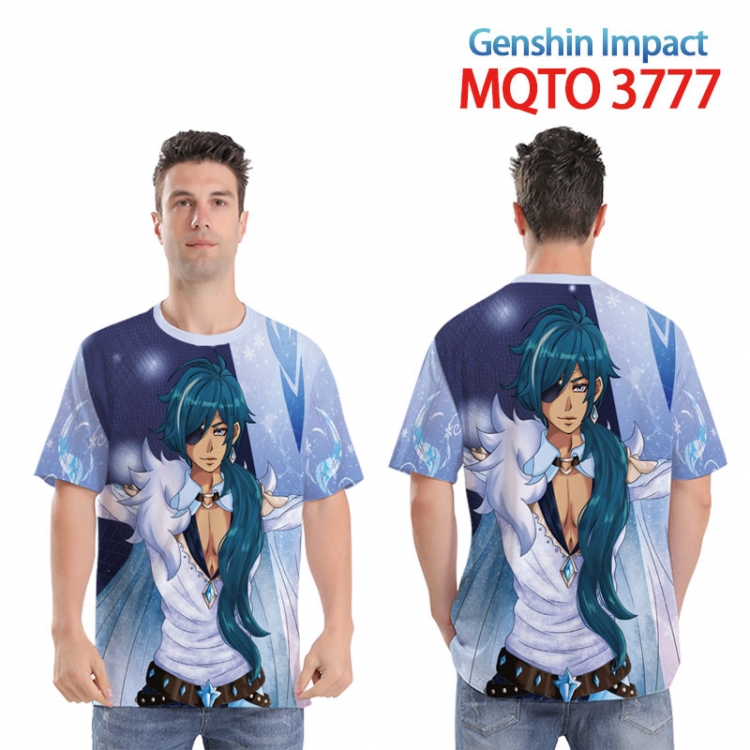 Genshin Impact  Full color printed short sleeve T-shirt from XXS to 4XL  MQTO 3777