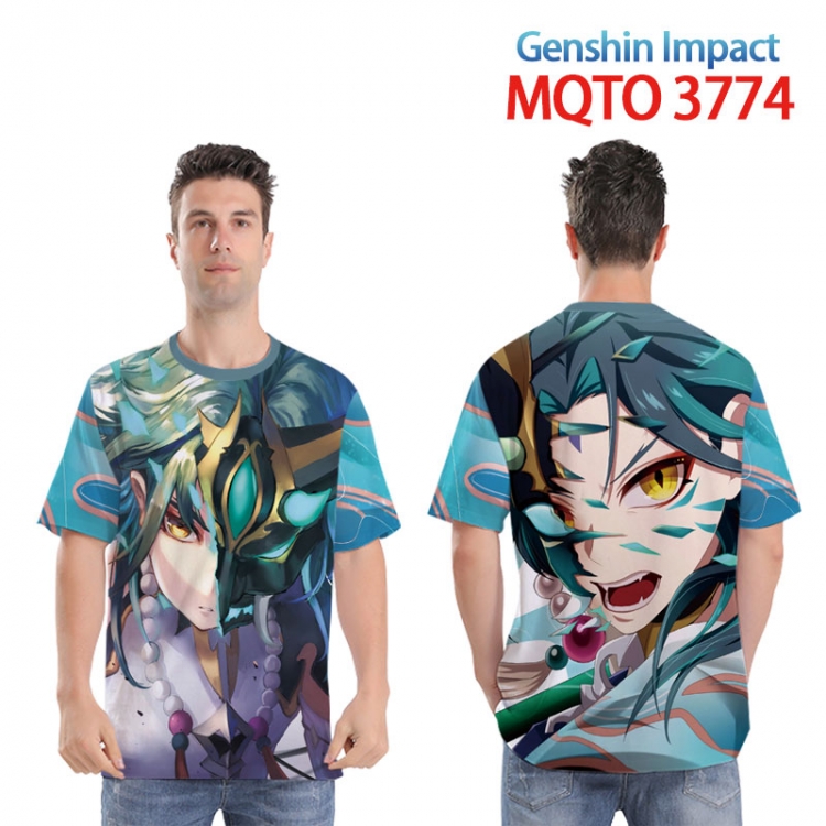 Genshin Impact  Full color printed short sleeve T-shirt from XXS to 4XL MQTO 3774