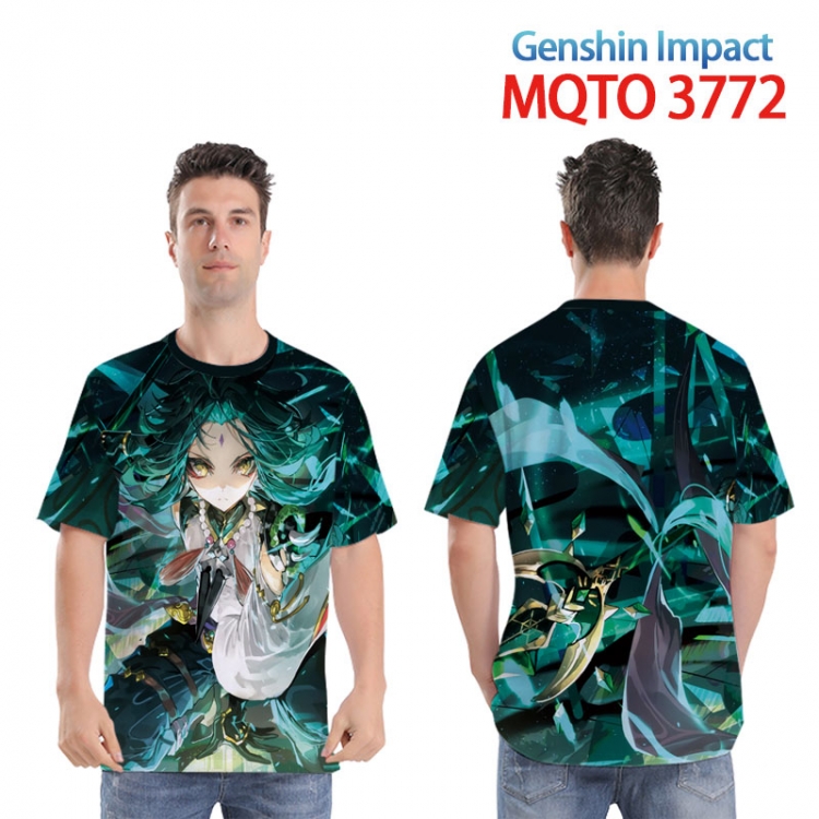 Genshin Impact  Full color printed short sleeve T-shirt from XXS to 4XL  MQTO 3772