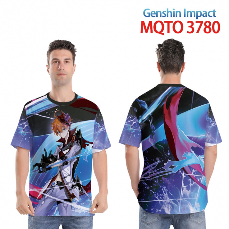 Genshin Impact  Full color printed short sleeve T-shirt from XXS to 4XL MQTO 3780