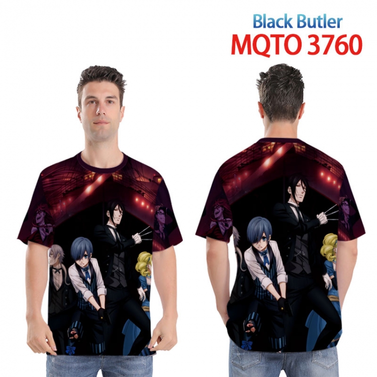 BLACK BUTLER Full color printed short sleeve T-shirt from XXS to 4XL  MQTO 3760 