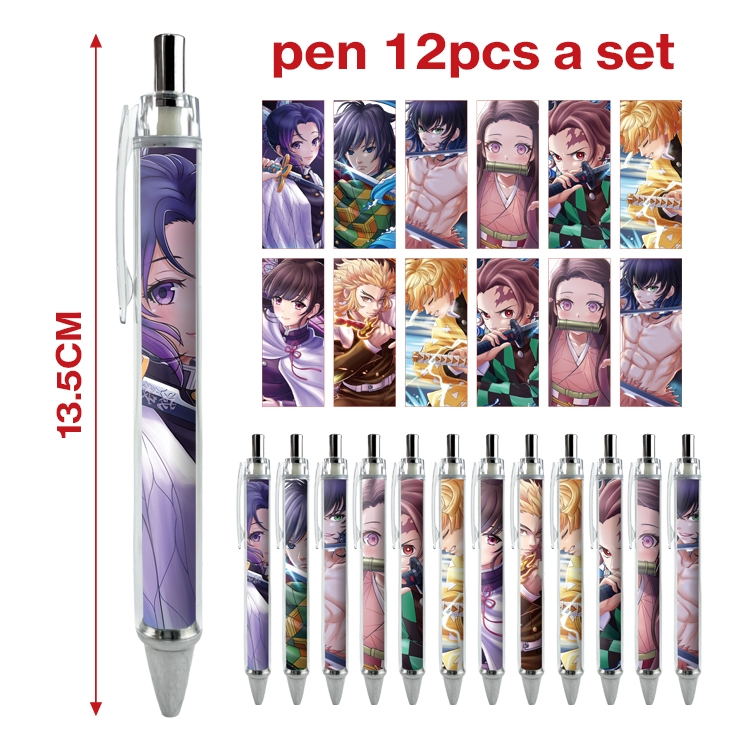 Demon Slayer Kimets anime ballpoint pen A set of 12