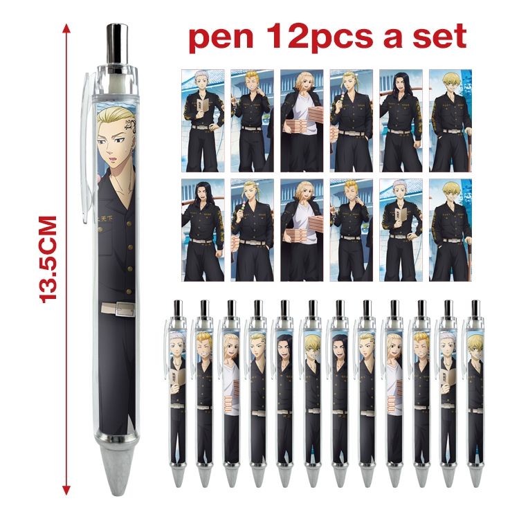 Tokyo avengers anime ballpoint pen A set of 12