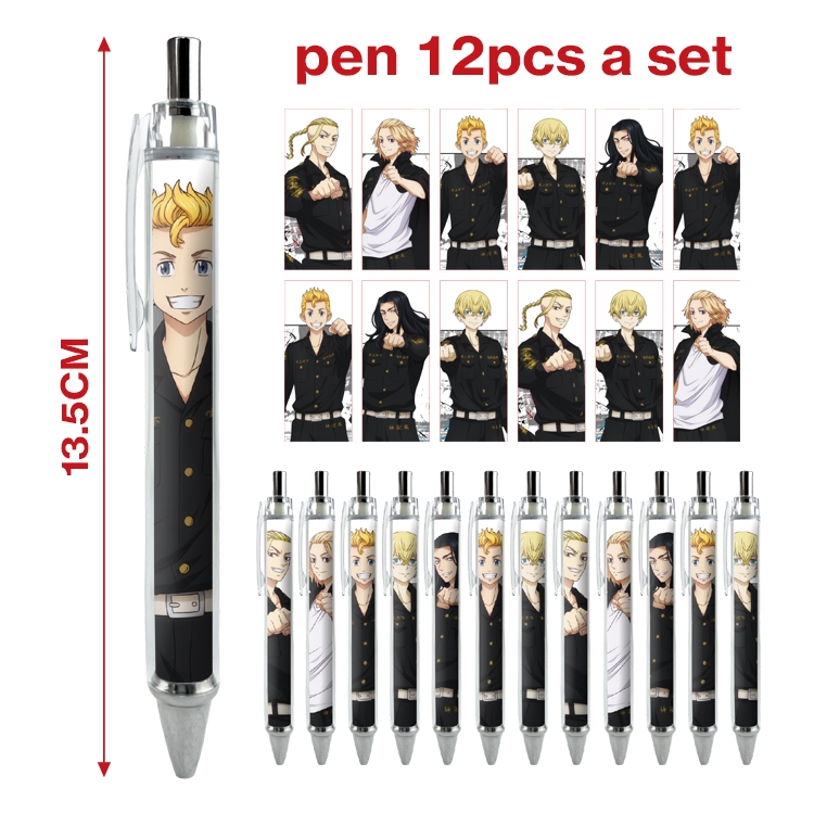 Tokyo avengers anime ballpoint pen A set of 12