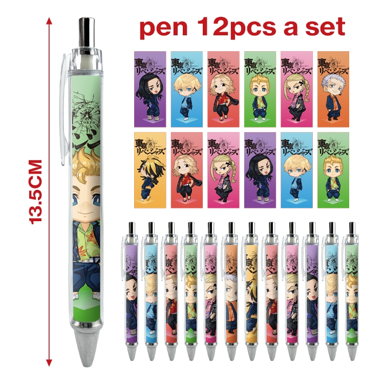 Tokyo avengers anime ballpoint pen A set of 12