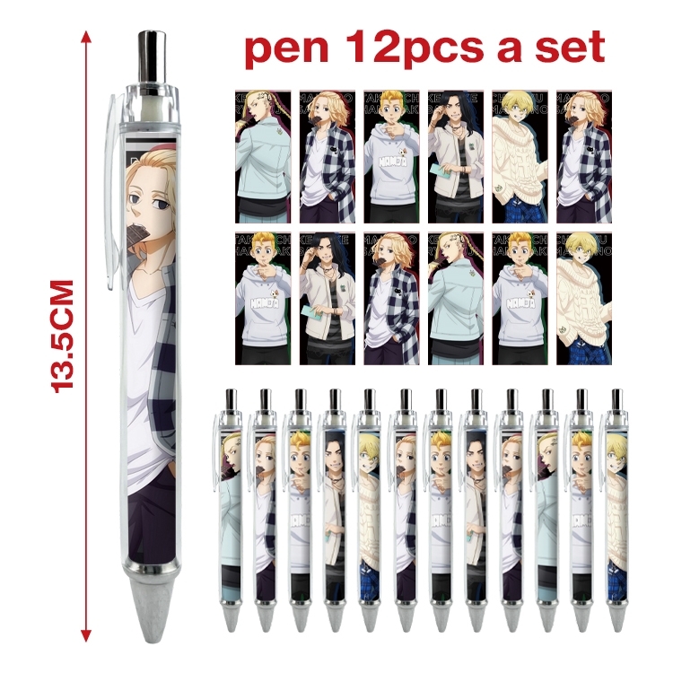 Tokyo avengers anime ballpoint pen A set of 12