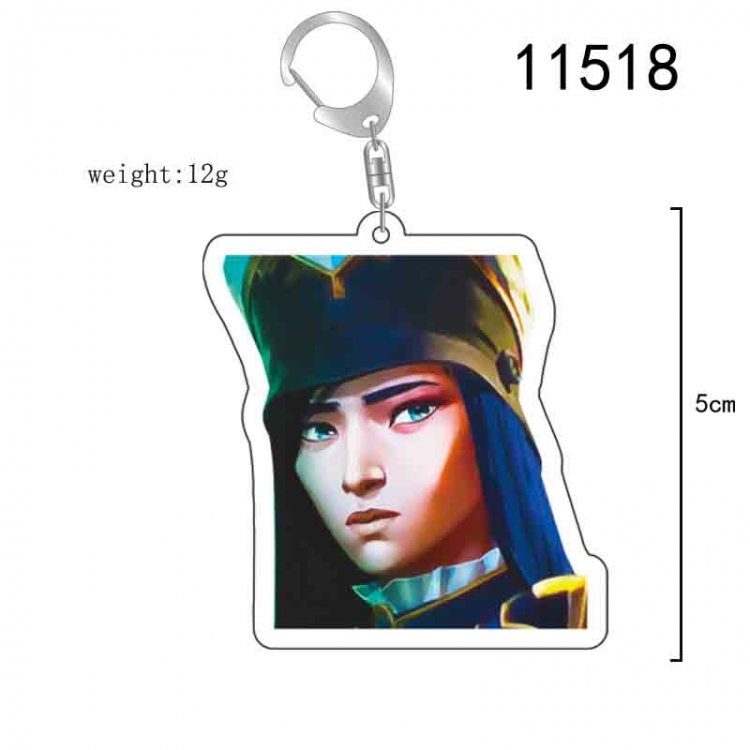 League of Legends Anime acrylic Key Chain  price for 5 pcs 11518