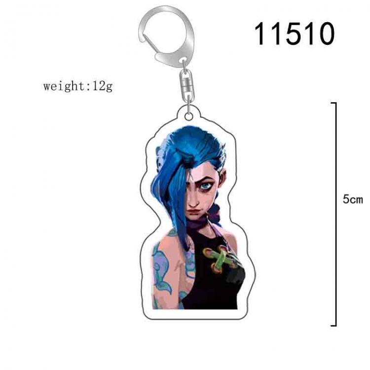 League of Legends Anime acrylic Key Chain  price for 5 pcs  11510