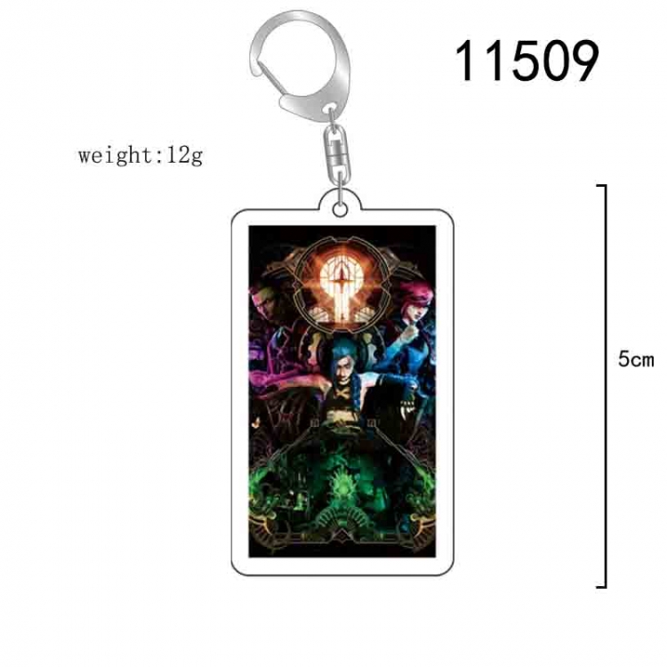 League of Legends Anime acrylic Key Chain  price for 5 pcs 11509