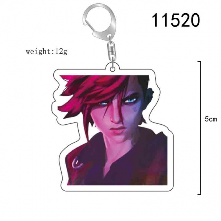 League of Legends Anime acrylic Key Chain  price for 5 pcs 11520