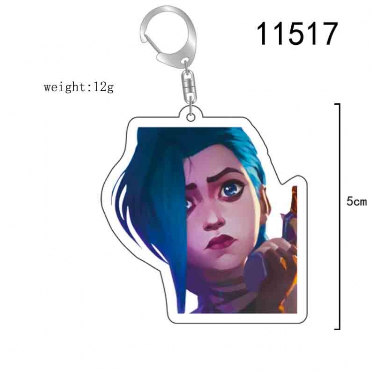 League of Legends Anime acrylic Key Chain  price for 5 pcs  11519