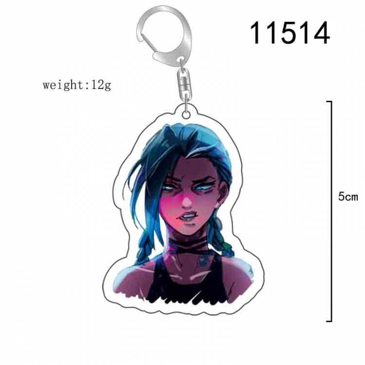 League of Legends Anime acrylic Key Chain  price for 5 pcs 11514