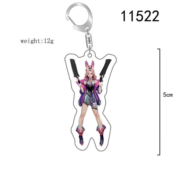 League of Legends Anime acrylic Key Chain  price for 5 pcs  11522