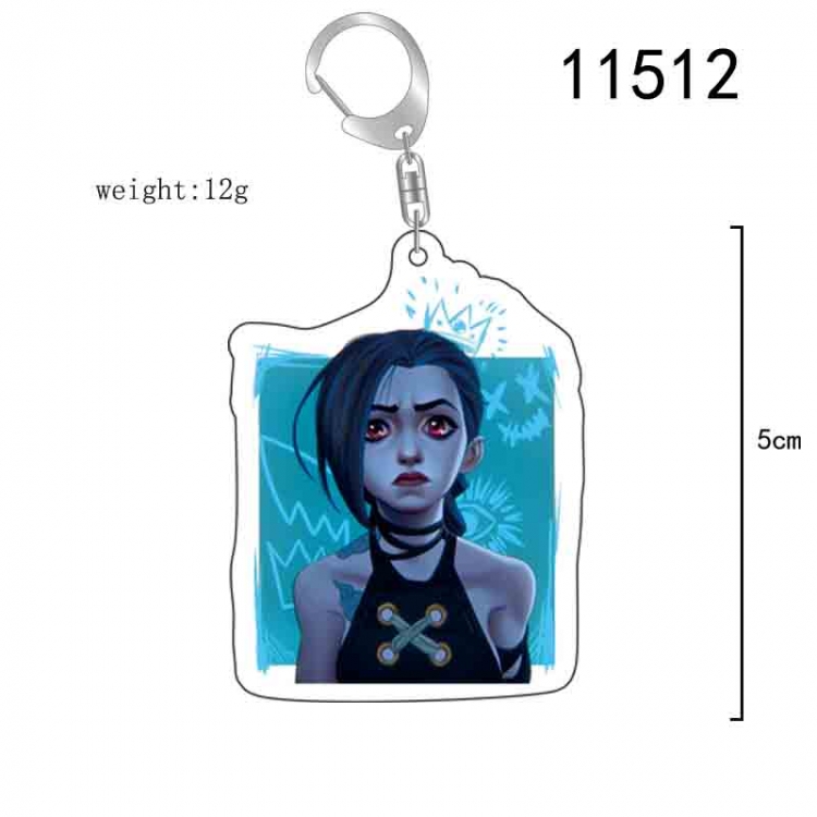 League of Legends Anime acrylic Key Chain  price for 5 pcs 11512