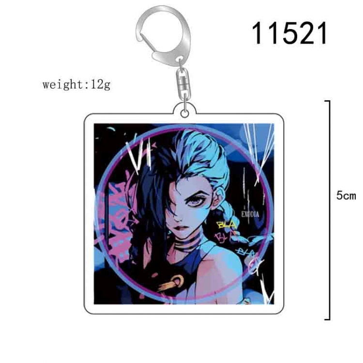League of Legends Anime acrylic Key Chain  price for 5 pcs 11521