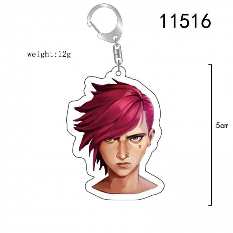 League of Legends Anime acrylic Key Chain  price for 5 pcs  11516