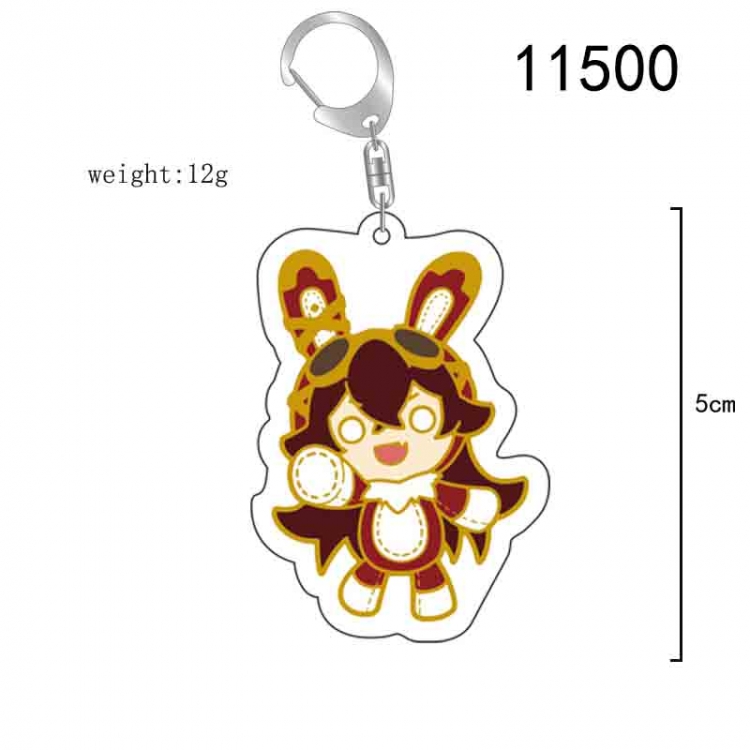 Genshin Impact Anime acrylic Key Chain  price for 5 pcs 11500