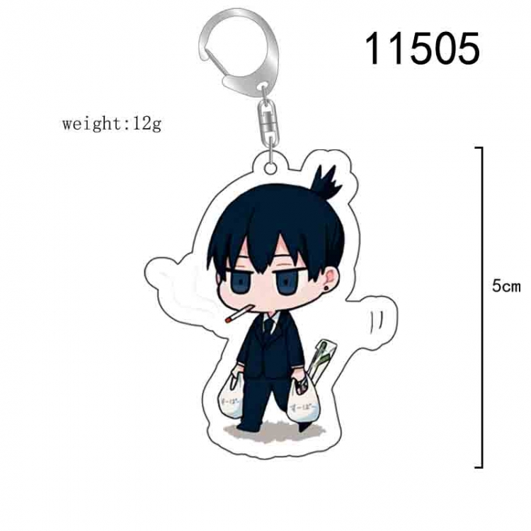 chainsaw man Anime acrylic Key Chain  price for 5 pcs 11505