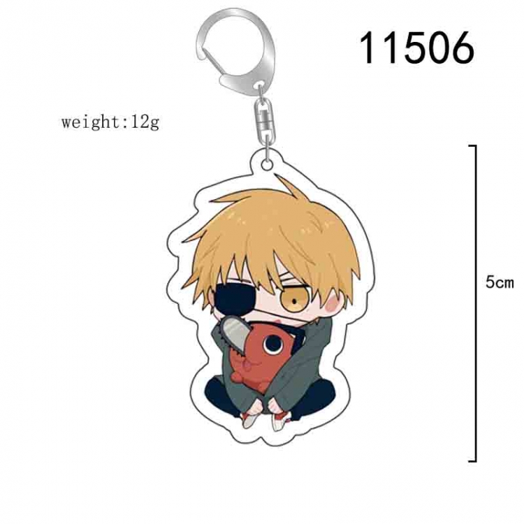 chainsaw man Anime acrylic Key Chain  price for 5 pcs 11506