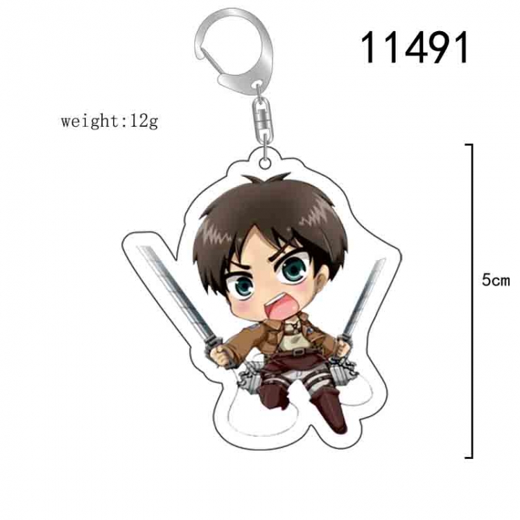 Shingeki no Kyojin Anime acrylic Key Chain  price for 5 pcs 11491