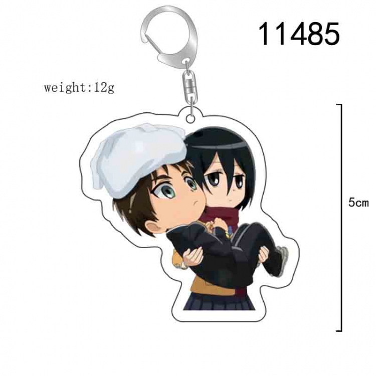Shingeki no Kyojin Anime acrylic Key Chain  price for 5 pcs 11485