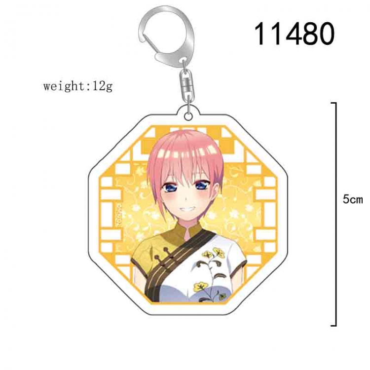 The Quintessential Qunintupiets  Anime acrylic Key Chain  price for 5 pcs 11480