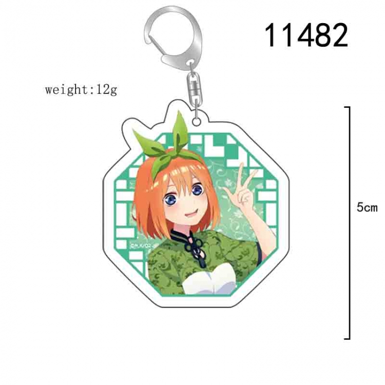 The Quintessential Qunintupiets  Anime acrylic Key Chain  price for 5 pcs 11482