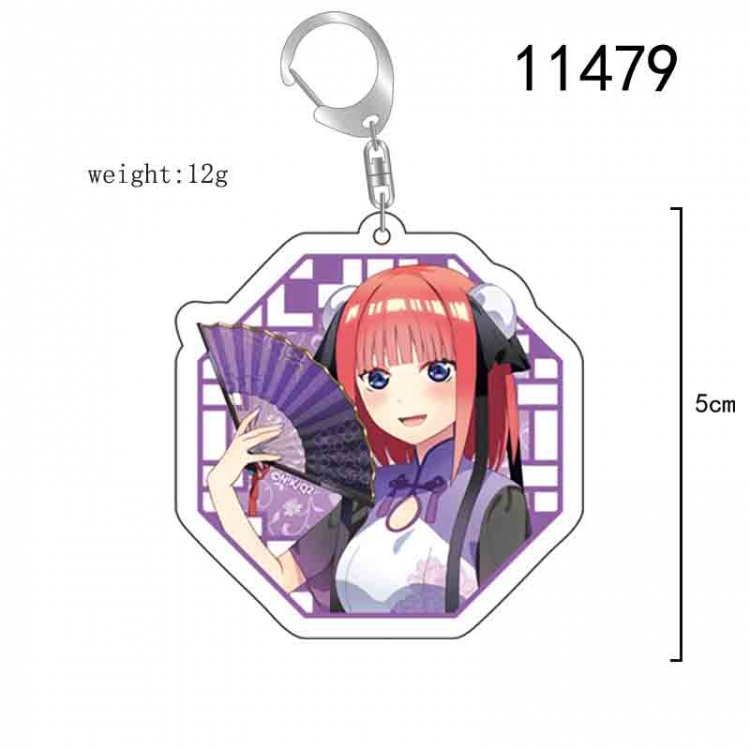 The Quintessential Qunintupiets  Anime acrylic Key Chain  price for 5 pcs 11479