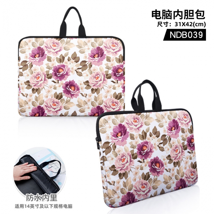 Flower Plant Computer Liner Bag 31x41cm NDB039