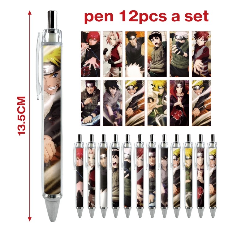 Naruto anime ballpoint pen A set of 12