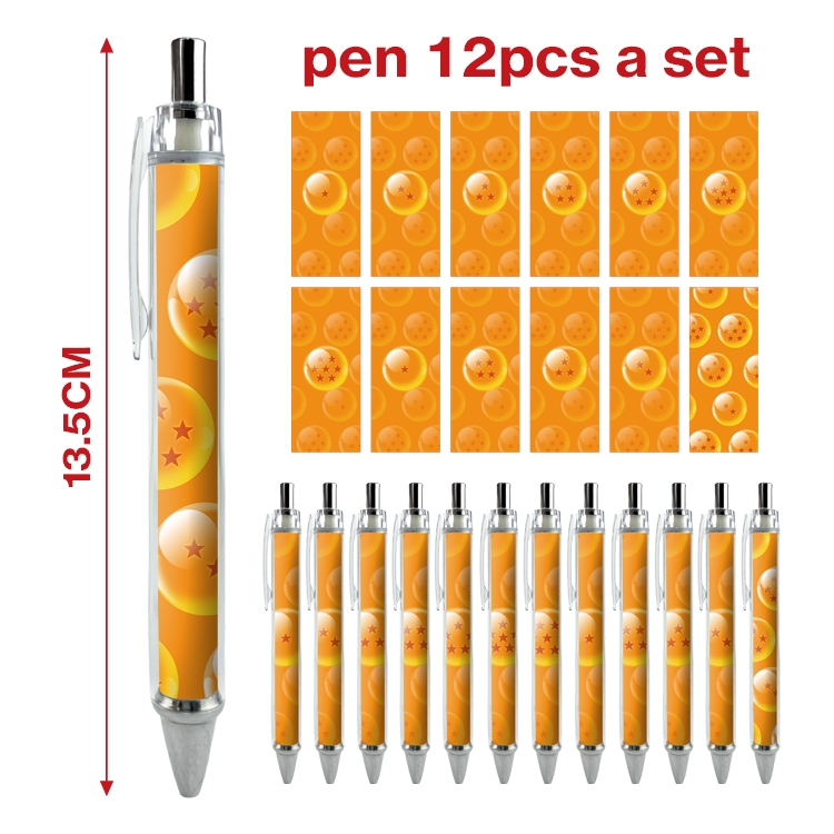 DRAGON BALL anime ballpoint pen A set of 12