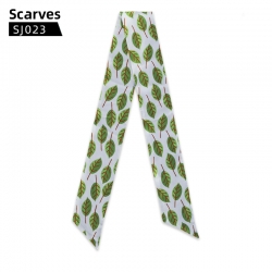 individual leaves silk scarf l...