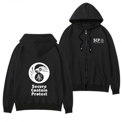 SCP Foundation Black Hooded Th...